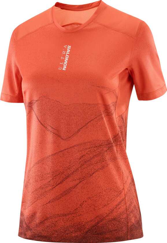 Women's S/LAB Ultra Tee Aop Burnt Sienna/decadent Chocolate/