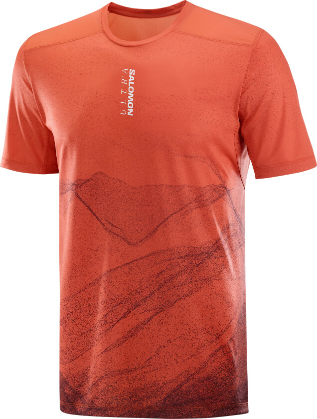 Men's S/LAB Ultra Tee Aop Burnt Sienna/decadent Chocolate/