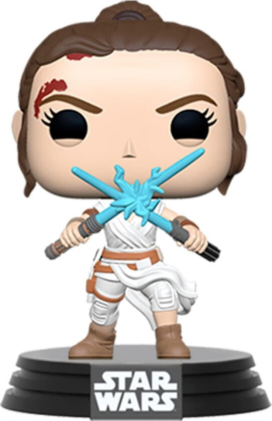 POP figure Star Wars The Rise of Skywalker Rey with Light Sabers