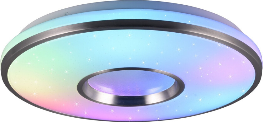 Realta LED Taklampe 39 cm Børstet Aluminium RGBW