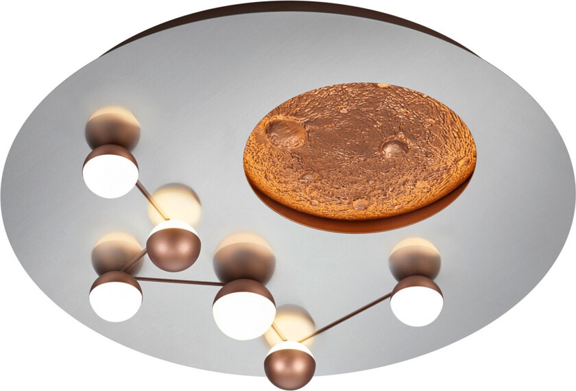 Zodiac LED Plafond børstet stål