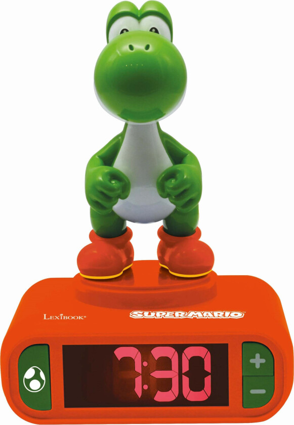 Nintendo Super Mario Yoshi Digital Vekkeklokke med Nattlampe - Klokker