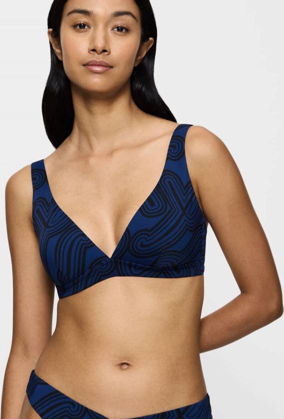 Flex Smart Summer P Plunge bikinitopp uten bøyle, multi, Størrelse: 4, Kvinner