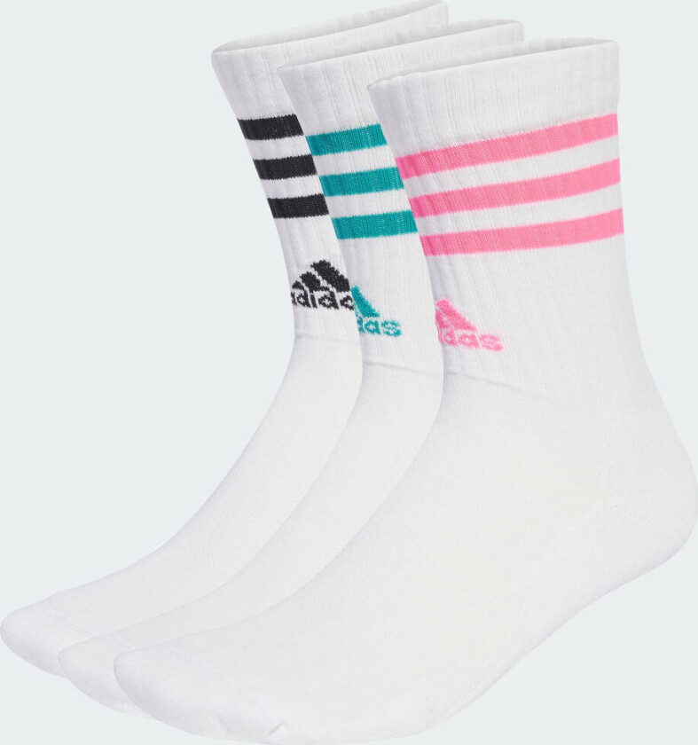 3-Stripes Cushioned Crew Sokker, 3 par