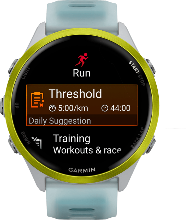 Forerunner 570, 47MM, multisportklokke, smartklokke Whitestone/Amp Yello
