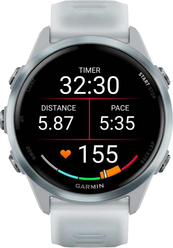 Forerunner 570, 42MM, multisportklokke, smartklokke Whitestone/Cloud Blu