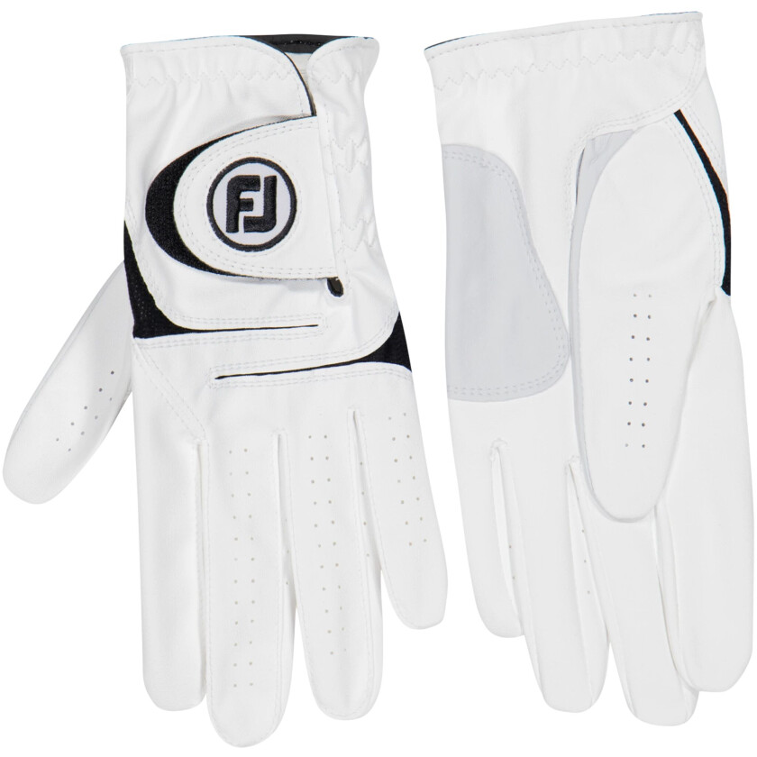 Footjoy Weathersof 2-pk, golfhanske herre venstre hånd White