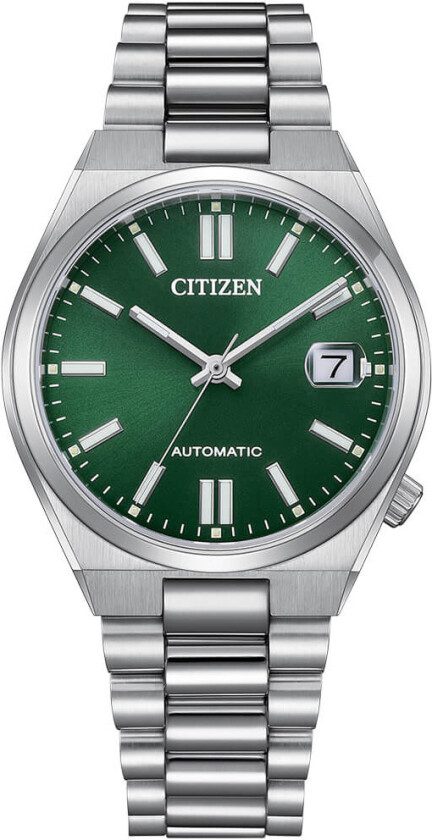 Tsuyosa Automatic NJ0200-50X - Automatisk - Sølv - Unisex - Rustfritt stål - ledd m/pin - Safir