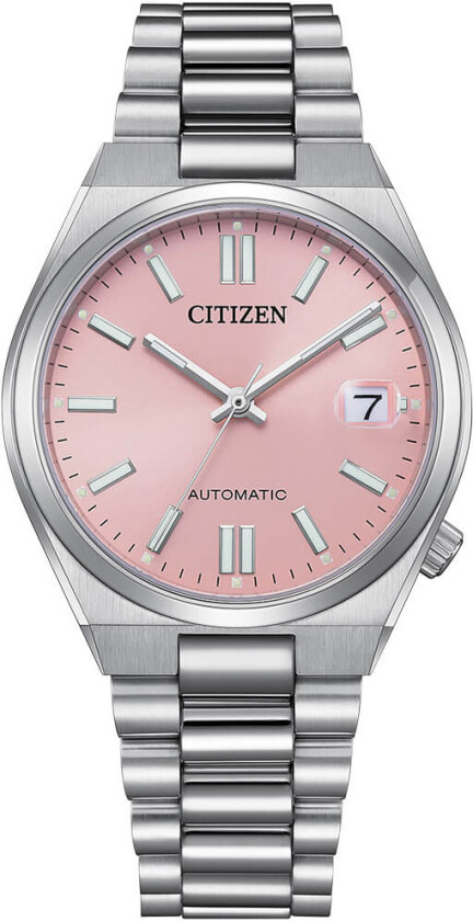 Tsuyosa Automatic NJ0200-50Z - Automatisk - Sølv - Unisex - Rustfritt stål - ledd m/pin - Safir