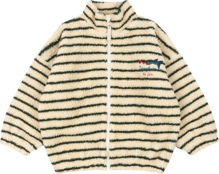 RHW X KS Grs Fleecejakke Erba Stripe | Beige | 4 years