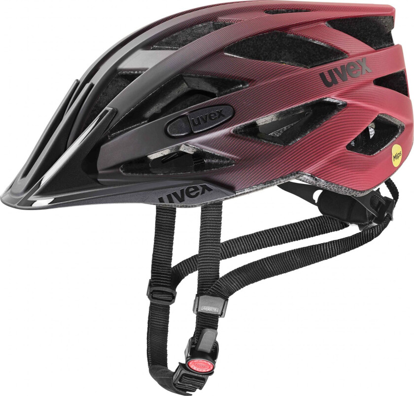 i-vo cc MIPS, Sykkelhjelm, Black-Red Matt