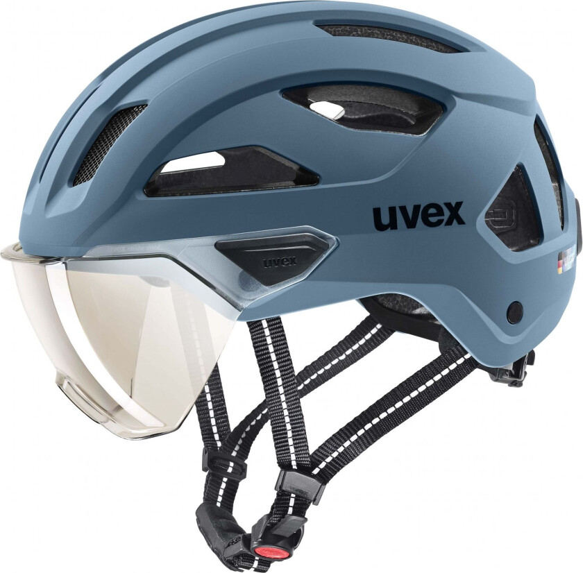 stride visor, Sykkelhjelm, Stone Blue Matt