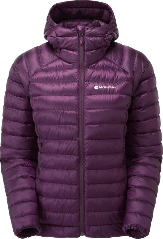 F Anti-Freeze Hoodie, dunjakke, dame, mørkelilla
