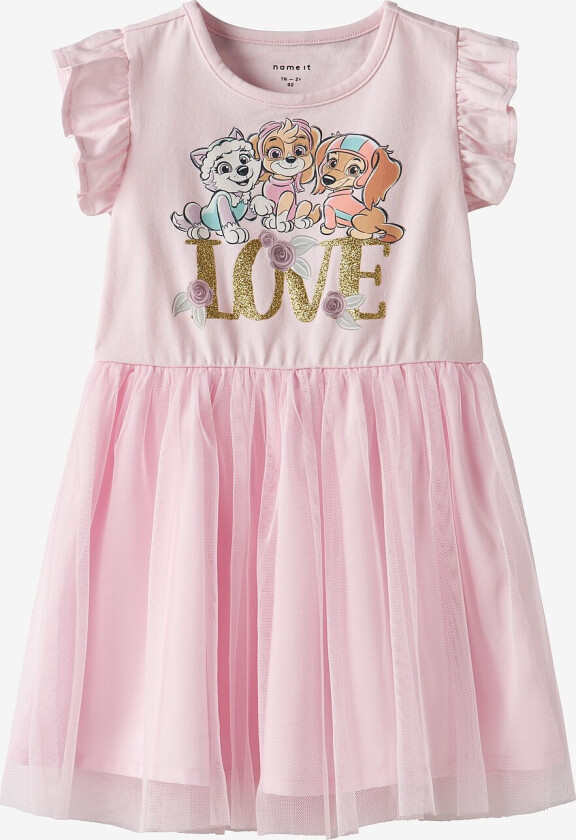 Kjole nmfmEbba Pawpatrol SS Tulle Dress C - Rosa