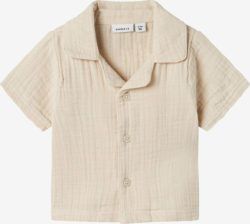 Skjorte nbnOsafi SS - Beige