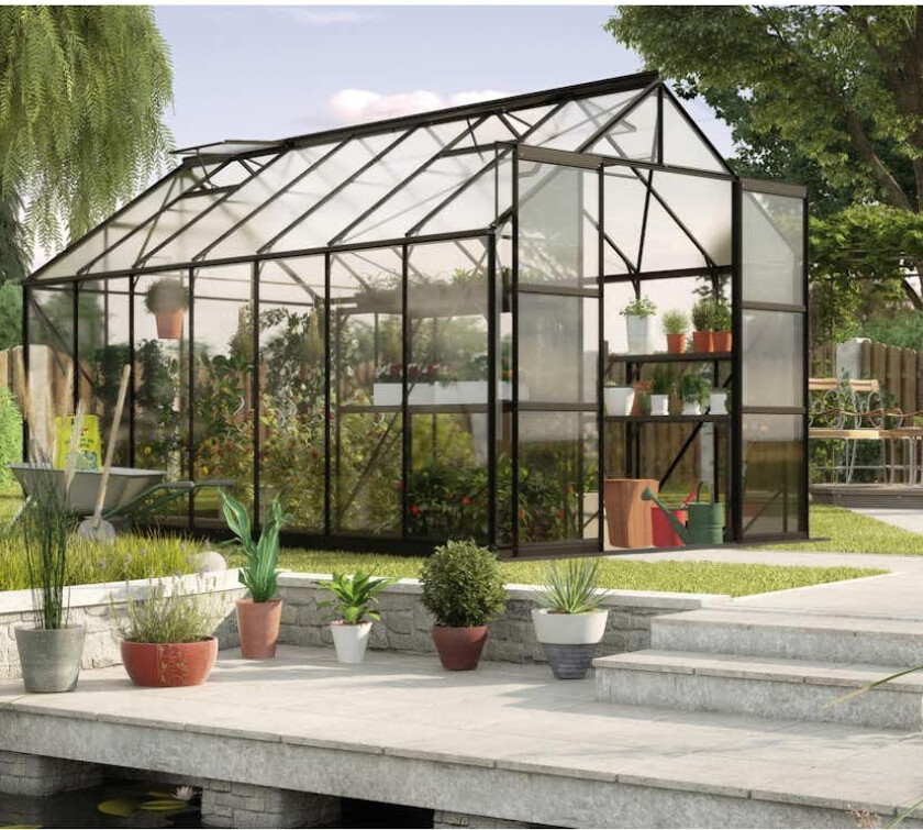 Drivhus Vitavia Phoenix med Sokkel
