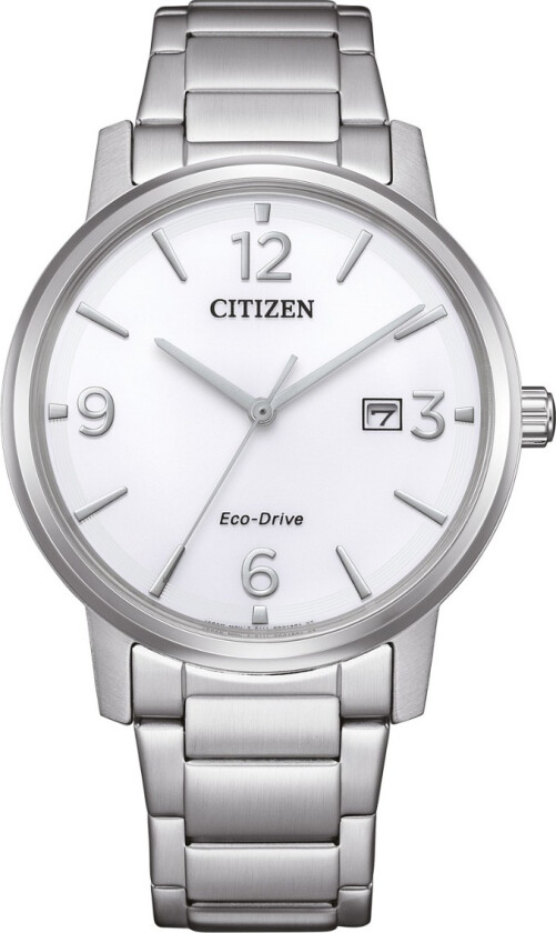 Eco-Drive Classic BM6755-71A - Kvarts - Sølv - Herreklokker - Rustfritt stål - ledd m/pin - Mineral