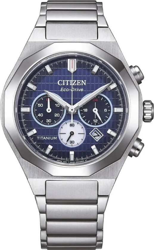 Zenshin Senkei Super Titanium CA4691-59L - Kvarts - Sølv - Herreklokker - Titanium - Safir