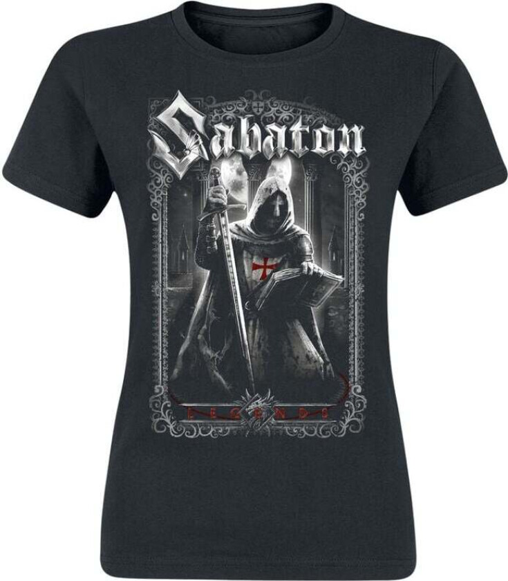 T-skjorte - Templars - S til XXL - Damer - svart