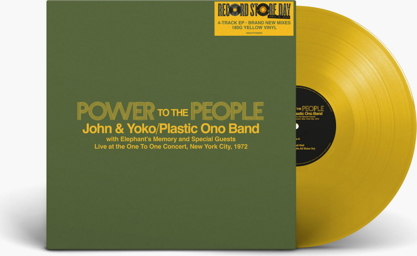 John Lennon, Yoko Ono, Elephant's Memory Power To The People Live At The OneToOne Concert, New York City, 1972 LP/Vinyl