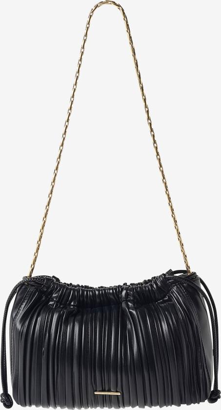 Vesken Plisse Drawstring Bag - Svart