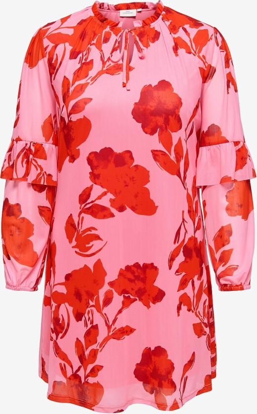 Kjole carCarti O-neck Abk Dress Jrs - Rosa