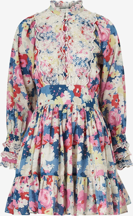 Kjole Cotton Slub Mini Dress - Flerfarget