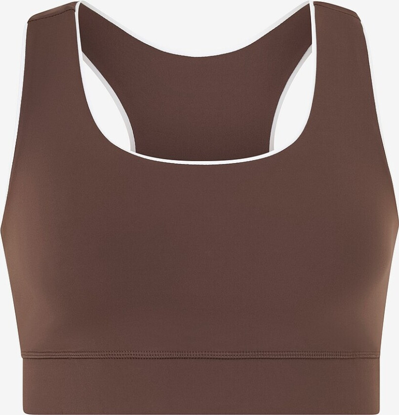 Sports-BH Across, Racerback Sports Bra - Brun