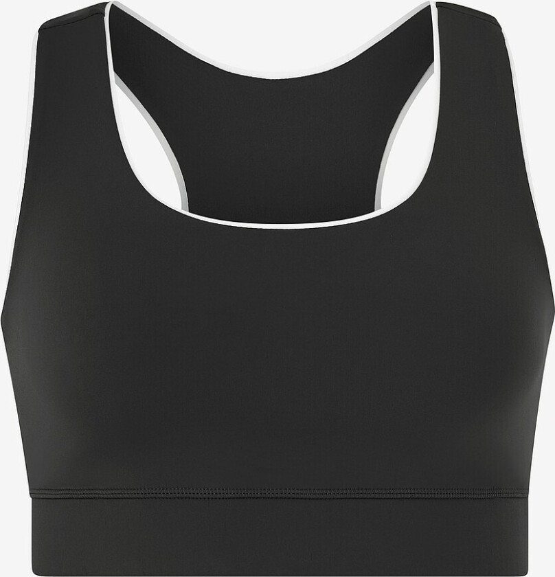 Sports-BH Across, Racerback Sports Bra - Svart