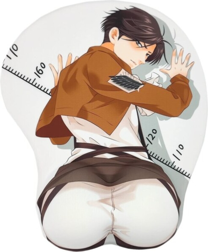 Attack on Titan Levi Anime Musematte med håndleddsstøtte Gaming 3D Musematter 2Way Skin (levi-2)