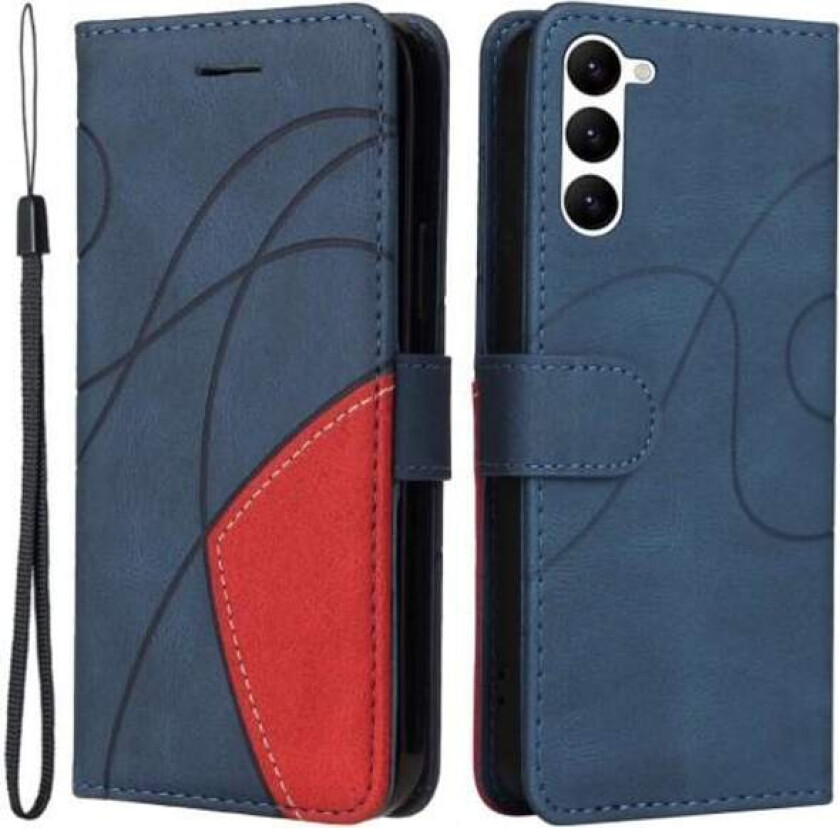 KT Lommebok-deksel til Samsung Galaxy S23 - Blå/Rød