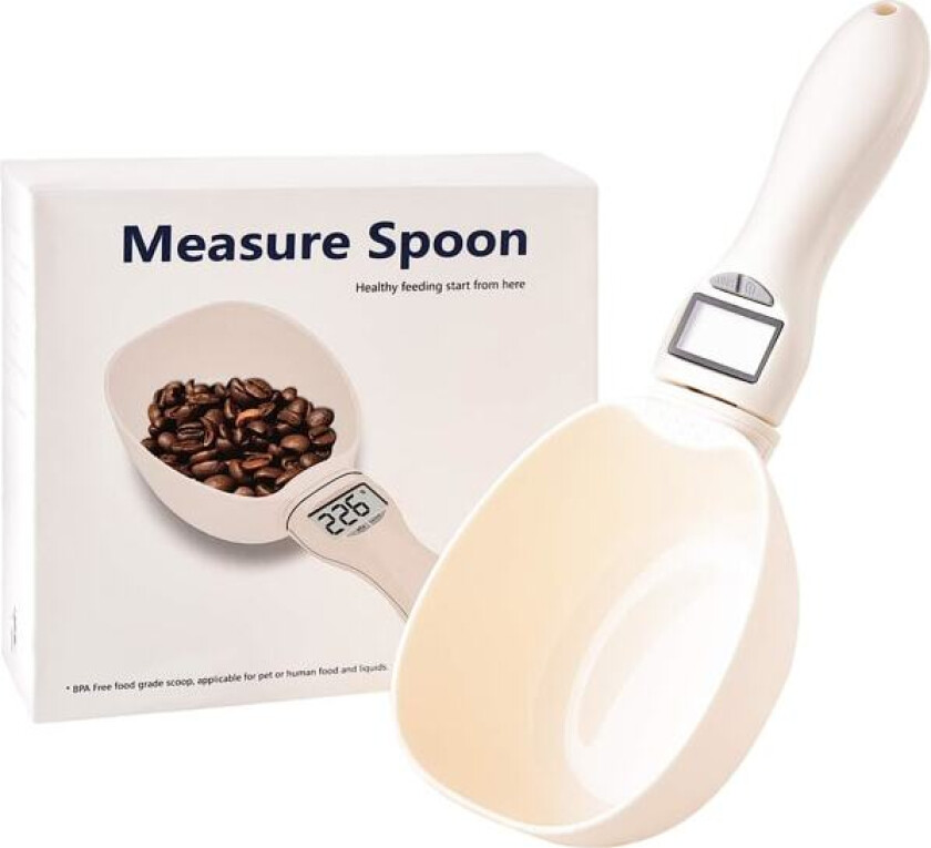 Stor digital skje, elektronisk måleskje