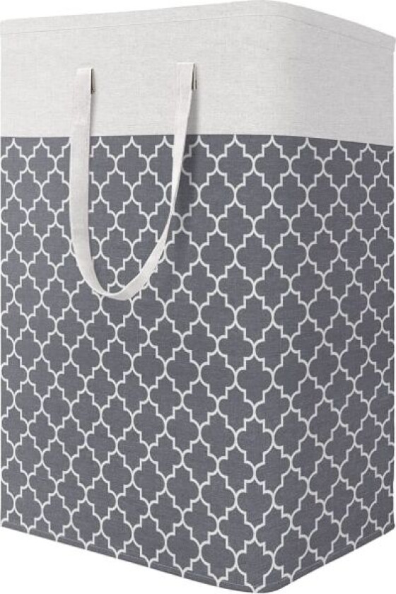 Skittentøyskurv 72l sammenleggbar vanntett stoff med stor kapasitet grå, 40x30x60cm(Petals)