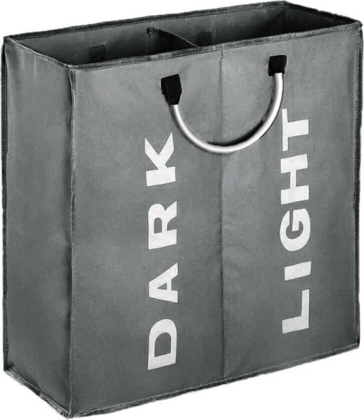 Dobbel stor klesvaskurv med håndtak, 53X23×53Cm sammenleggbar