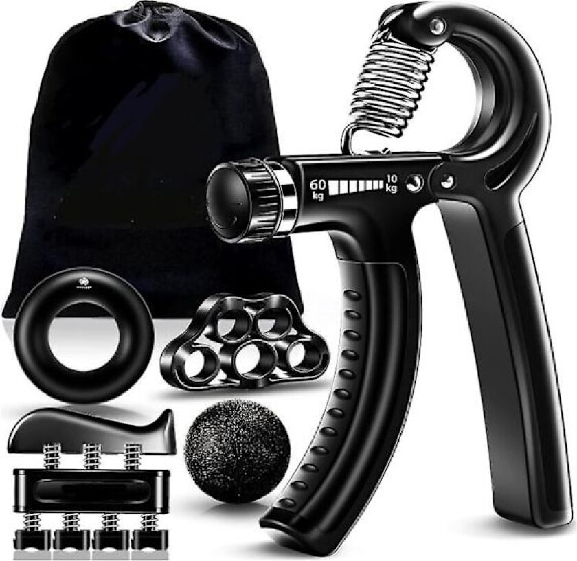 Bilde av Fitbeast Håndtrener Fingertrener, Gripstyrke Treningssett - 5-pakning, Justerbar Grip Trener, Finger Treningsutstyr, Håndledd Trener