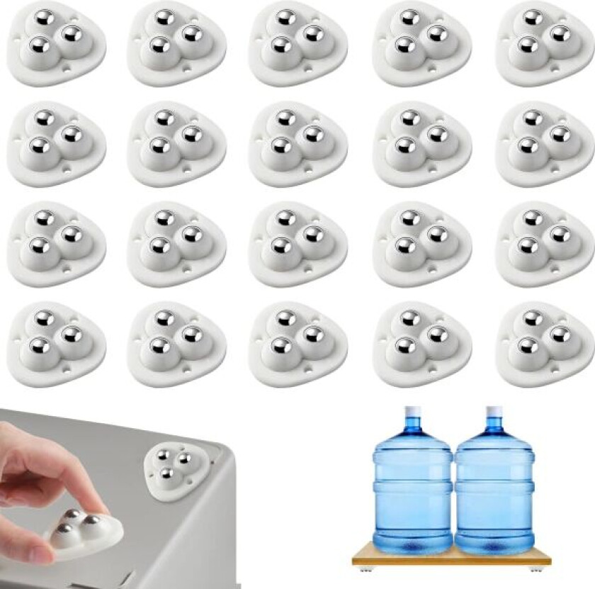 Svingbare hjul, små møbelhjul, 360 graders kulehjul