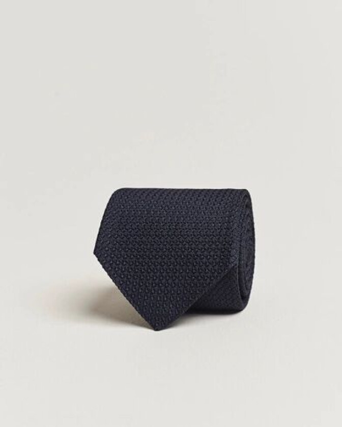 Silk Grenadine 8 cm Tie Navy