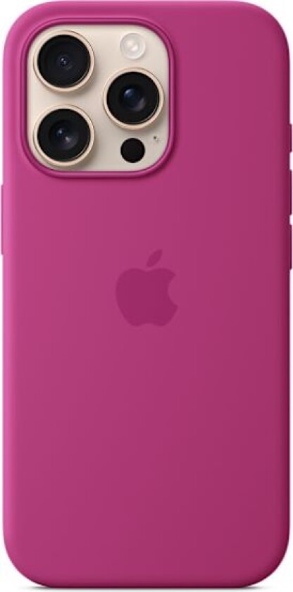 1 stk Apple iPhone 16 Pro Max Silikondeksel med MagSafe og kamerakontroll - Fuchsia 
