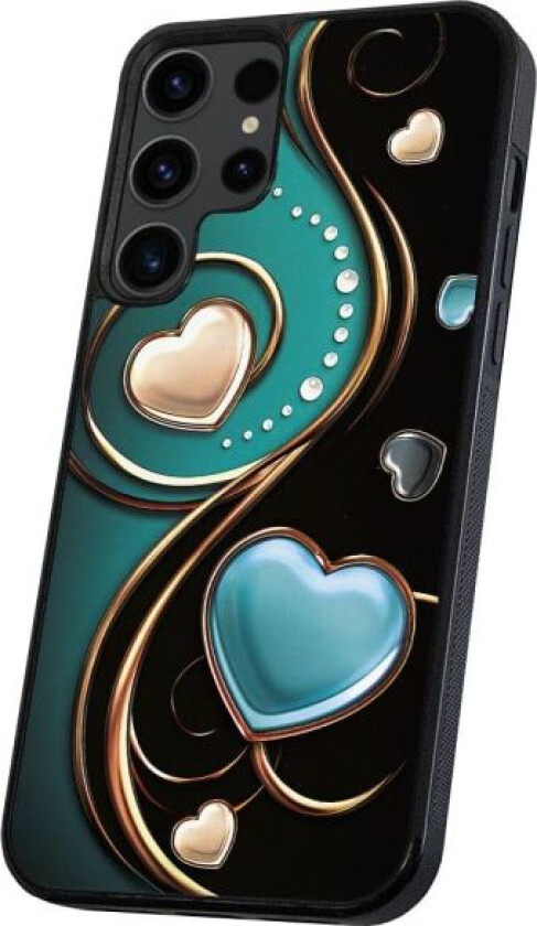 Samsung Galaxy S23 Ultra - Deksel/Mobildeksel Hjerter