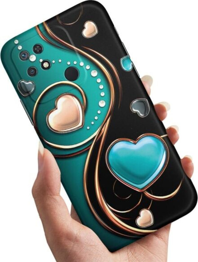 Xiaomi Redmi 10C - Deksel/Mobildeksel Hjerter