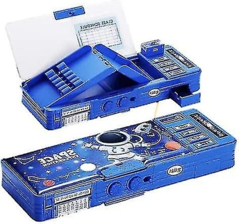 Multifunksjonell (romdesign) pennal med kombinasjonslås for gave, organizer, pennal med stor kapasitet. 1-klikks popup-oppbevaring av viskelær