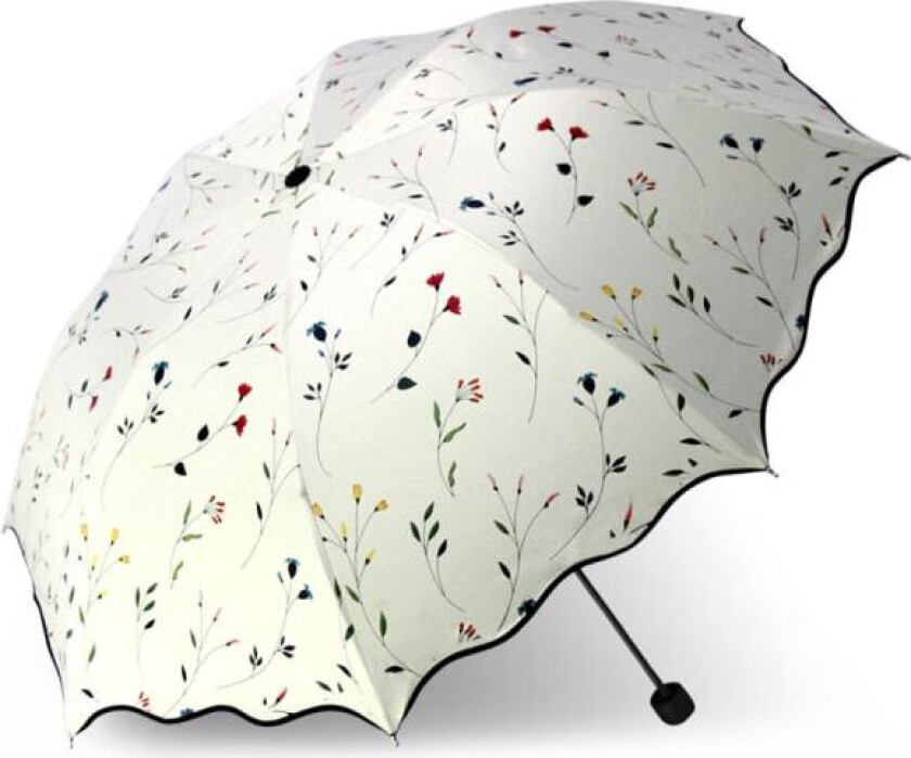 UV Solparaply Kompakt Sammenleggbar Reiseparaply Automatisk Åpne Cl