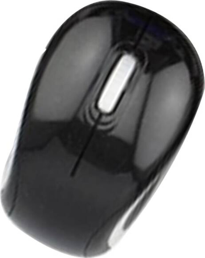 Mini Liten Trådløs Mus For Reiser Optisk Bærbar Trådløs Minimus Med USB Mottaker For Pc Laptop Svart Black