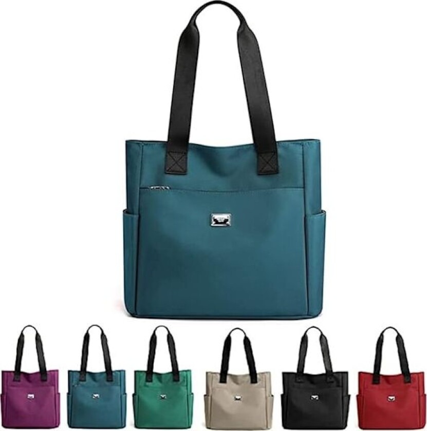 Totevesker for kvinner Nylon Skulderveske Stor Kapasitet Vanntett Crossbody Håndveske for Skole Shopping Reise Arbeid Daglig Bruk