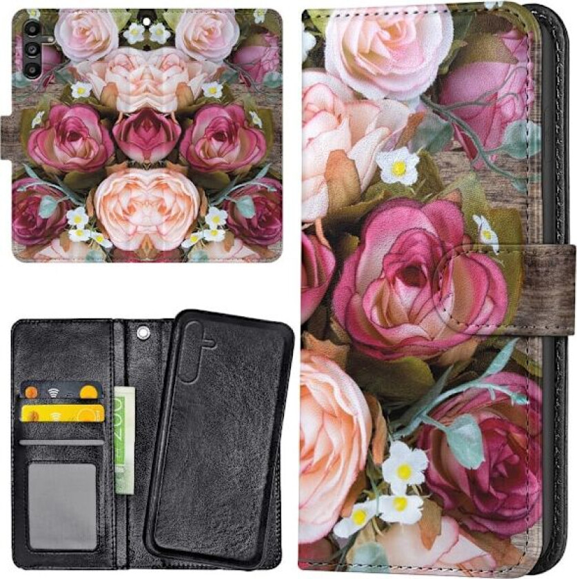 Samsung Galaxy S25 - Lommebok Deksel Blomster