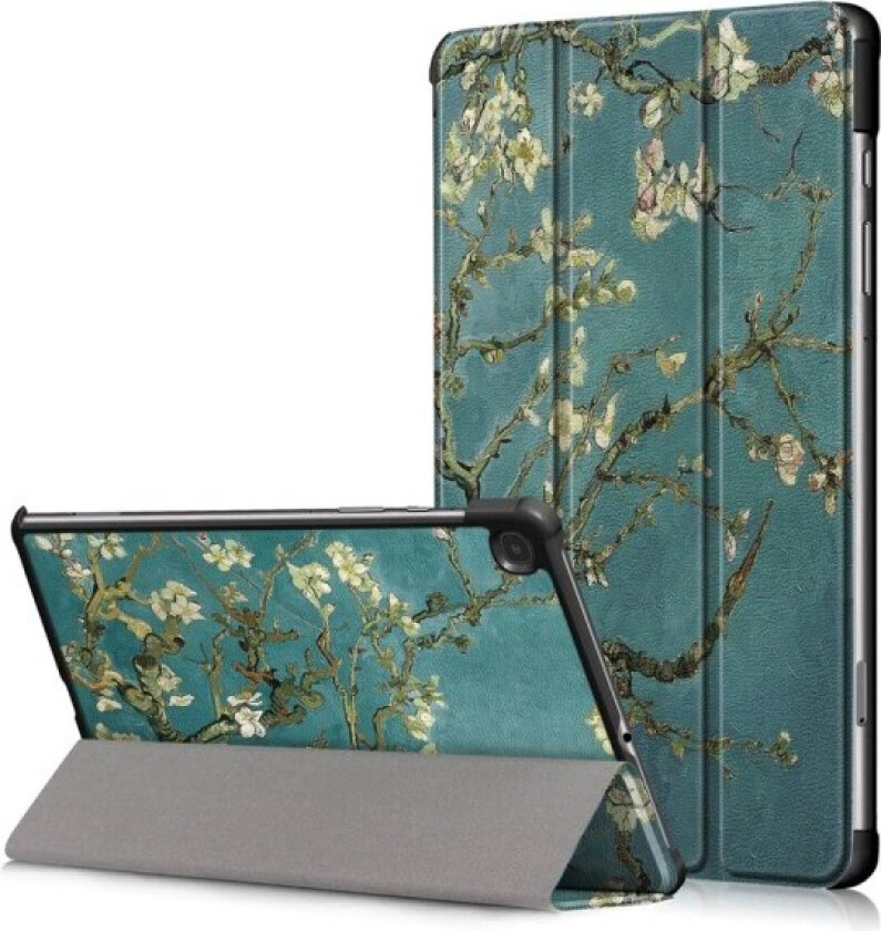 Slank Passform Deksel Til Samsung Galaxy Tab S6 Lite - Mandeltre I Svart