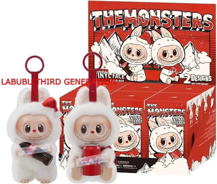 Ny 2025 Monster Blind Box Labubu Coco ColeSeries Vinyl Base Plysjdukke Action Figur Nøkkelring Leke Overraskelse Feriegave X250327.Ca
