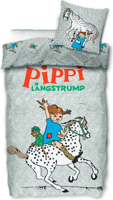 Ny produktkampanje! Høykvalitets Pippi Langstrømpe Sengesett 150x210 CM