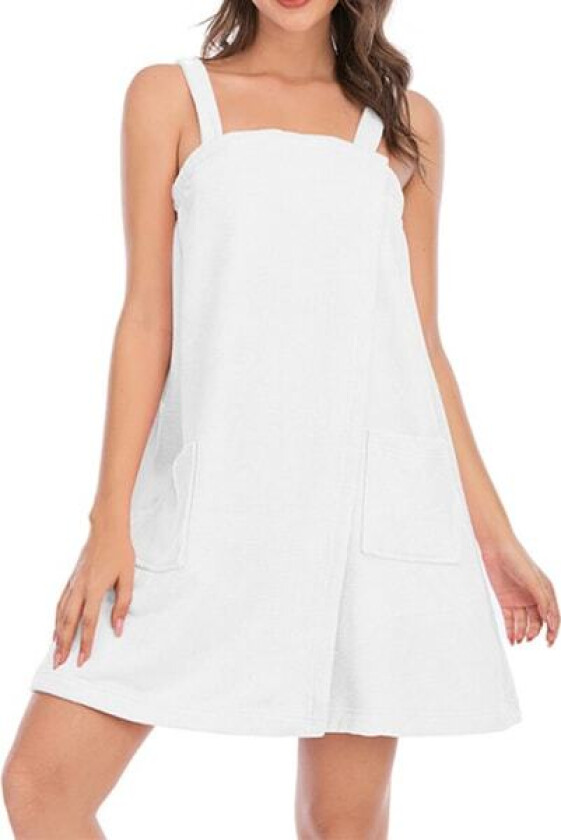 Kvinners badekåpe/dusjomslag med stroppelukking