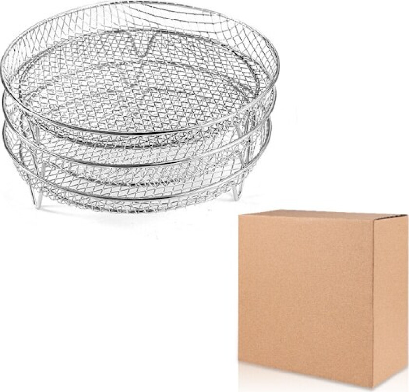 Flerbruks Airfryer-tilbehør for ovn og trykkoker, kompatibel med de fleste airfryere.